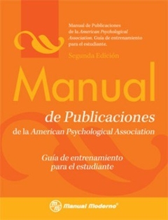 MANUAL DE PUBLICACIONES APA GUIA ESTUDIANTE - AMERICAN PSYCHOLOGIC