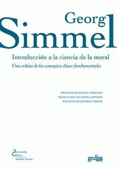 INTRODUCCION A LA CIENCIA DE LA MORAL - GEORG SIMMEL