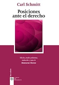 POSICIONES ANTE EL DERECHO - SCHMITT CARL