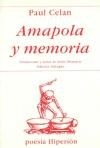 AMAPOLA Y MEMORIA BILINGUE 7¬ ED 2010 - CELAN, PAUL