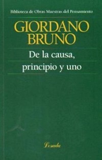 DE LA CAUSA PRINCIPIO Y UNO ED 2010 - BRUNO GIORDANO