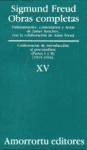 TOMO 15 FREUD CONFERENCIAS DE INTRODUCCIÓN AL PSICOANÁLISIS PARTE 1 Y 2 (1915-1916) - FREUD SIGMUND