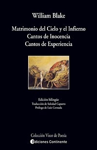 MATRIMONIO DE CIELO Y DEL INFIERNO CANTOS DE INOCE - BLAKE WILLIAM