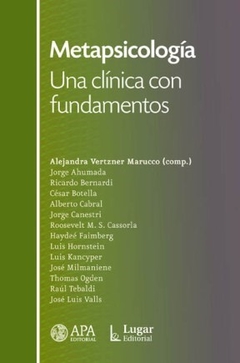 METAPSICOLOGIA UNA CLINICA CON FUNDAMENTOS - VERTZNER MARUCCO Y O