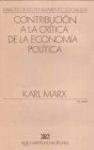 CONTRIBUCION A LA CRITICA DE LA ECONOMIA POLITICA - MARX KARL