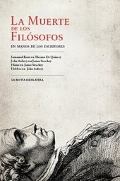 MUERTE DE LOS FILOSOFOS LA EN MANOS DE ESCRITORES - DE QUINCEY THOMAS Y