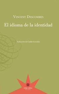 IDIOMA DE LA IDENTIDAD ED 2015 - DESCOMBES VINCENT