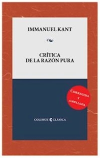 CRITICA DE LA RAZON PURA - KANT IMMANUEL