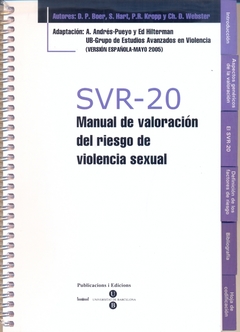 SVR 20 MANUAL DE VALORACION VIOLENCIA SEXUAL - HILTERMAN Y OTROS