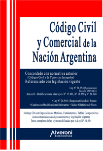 CODIGO CIVIL Y COMERCIAL DE LA NACION ARGENTINA 3R - ALVERONI EDICIONES