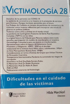 VICTIMOLOGIA 28 DIFICULTADES CUIDADO DE LAS VICTIM - MARCHIORI HILDA DIRECTORA