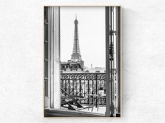 CUADRO FOTOGRAFIA VENTANA PARIS V b&n