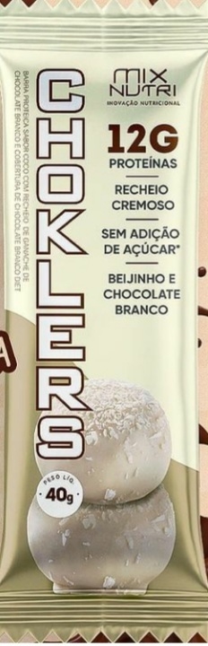 Barra de Proteina Choklers sabor beijinho 40g Mix Nutri