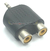 Conector Adaptadora Plug Macho 3,5 Stereo A 2 Hembras Rca