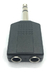 Plug 1 Macho 6,5 Stereo / 2 Hembras 6,5 Stereo - comprar online