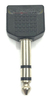 Adaptador Plug 1 Macho 6,5 Stereo / 2 Hembras 3,5 Stereo - comprar online