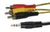 Cable Plug 3.5 Stereo A 3 Rca De 2 Metros De Largo