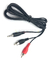 Cable Plug 3,5 St / 2 Rca Con Cable De 2 Mts Altovolumen