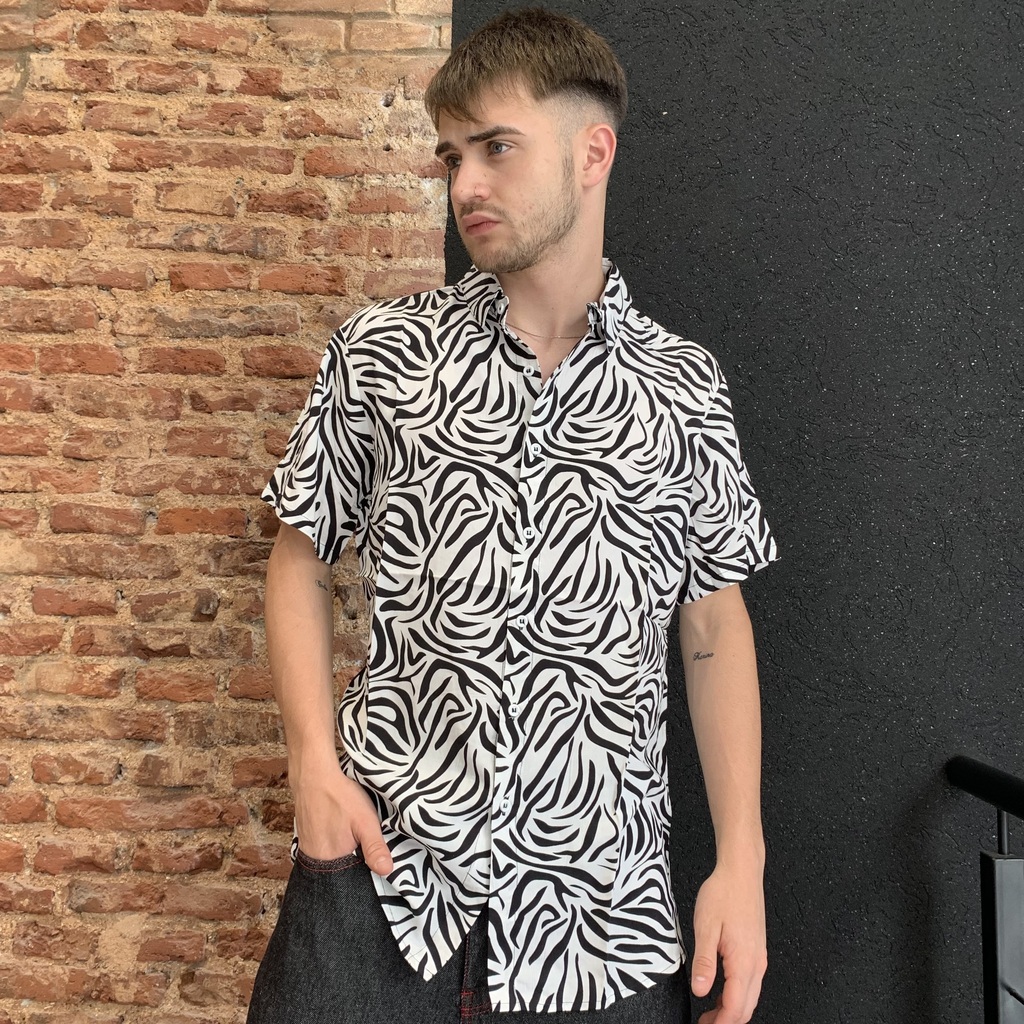 Camisa Hawaiana Cebra Comprar en HIGHER