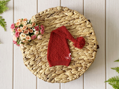 Gorro Soneca Pompom - Vermelho