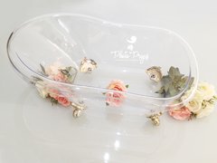 Banheira Vitoriana Dior Cristal Média (Pés Dourado) - comprar online