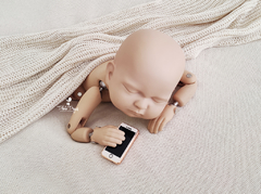 Mini Celular Cenográfico - Iphone Dourado com Caixinha - tienda online