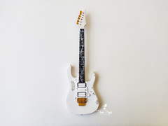 Mini Guitarra Ibanez Jem White Black