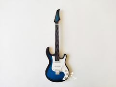 Mini Guitarra Stratocaster Blue White - Photo Props