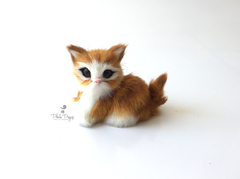 Mini Gatinho Laranja Realista