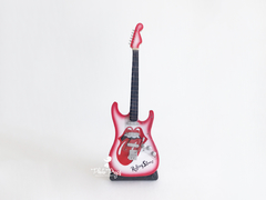 Mini Guitarra - Famous Rolling Stones White/Red