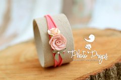 HeadBand - Floral mod. 003 Coral Claro