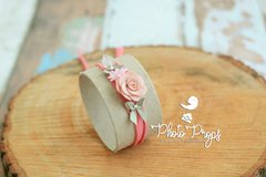 HeadBand - Floral mod. 002 Coral Claro na internet