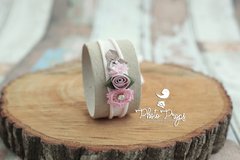 HeadBand - Floral mod. 002 Rosa Bebê na internet