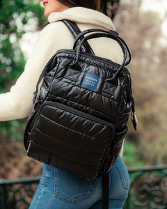 Mochila Jane Metallic Black - tienda online