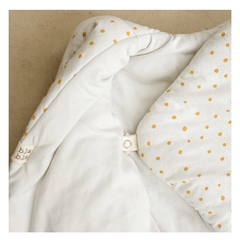 Bolsita de dormir gris- flor hortensia malva / Talle 2 (5-9 meses) - tienda online