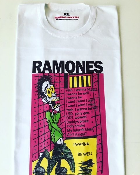 Remeras RAMONES - I Wanna Be Well