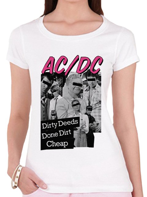 Remeras Rock Ac/dc -dirty Deeds Done Dirt Cheap (Mujer)