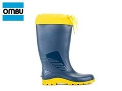 Bota OMBU PVC Náutica con Cuello. Uso intensivo Azul/Amarilla - comprar online