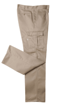 PANTALON OMBU CARGO AZUL GRAFA 100% ALGODON AZUL/BEIGE en internet