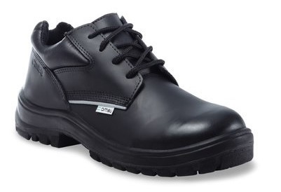 Zapato OMBU Prusiano c/reflectivo. c/punt. plástica Negro Seguridad Trabajo