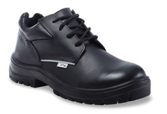 Zapato OMBU Prusiano c/reflectivo. c/punt. Acero Negro Seguridad Trabajo Certificado