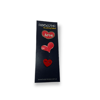 PINS ROCK CORAZON