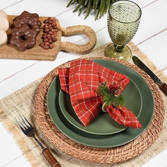 CONJUNTO COM 6 SOUSPLAT RATTAN NATURAL - 33CM na internet