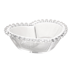 BOWL CRISTAL PEARL CORAÇÃO 15x13x5CM - comprar online