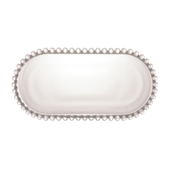 TRAVESSA CRISTAL OVAL PEARL 24x12x2cm