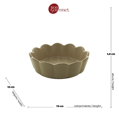 BOWL DE PORCELANA NÓRDICA CINZA MATT 15x5CM - EntreLaço Presentes