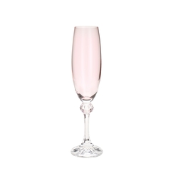 TAÇA CRISTAL ECOLÓGICO P/ CHAMPAGNE ROSE QUARTZ - CONJUNTO C/6