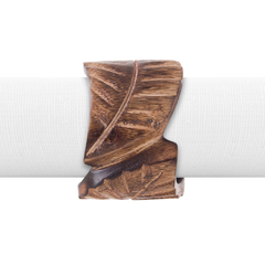 PORTA GUARDANAPO LEAF MADEIRA - CONJUNTO COM 6 - comprar online