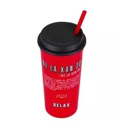 COPO POP COM CANUDO 600ML - RELAX