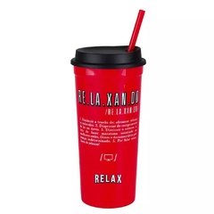 COPO POP COM CANUDO 600ML - RELAX - comprar online